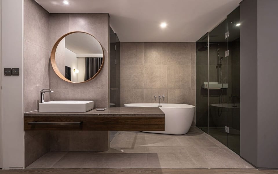 Premium(Walking Only) | Bathroom | Rainfall showerhead, free toiletries, hair dryer, bathrobes