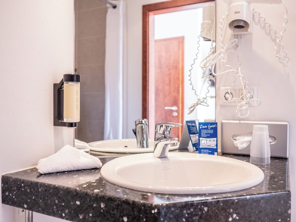 Standard Double Room | Bathroom | Shower, free toiletries, hair dryer, towels