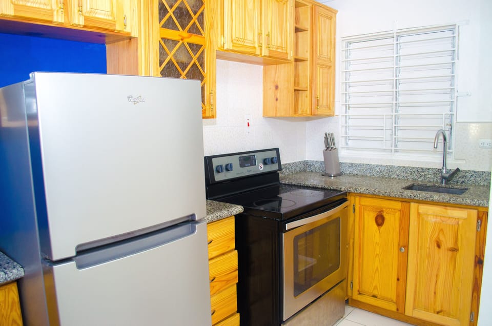 City Apartment, 2 Bedrooms, Non Smoking, Kitchen | Private kitchen | Full-size fridge, microwave, oven, stovetop
