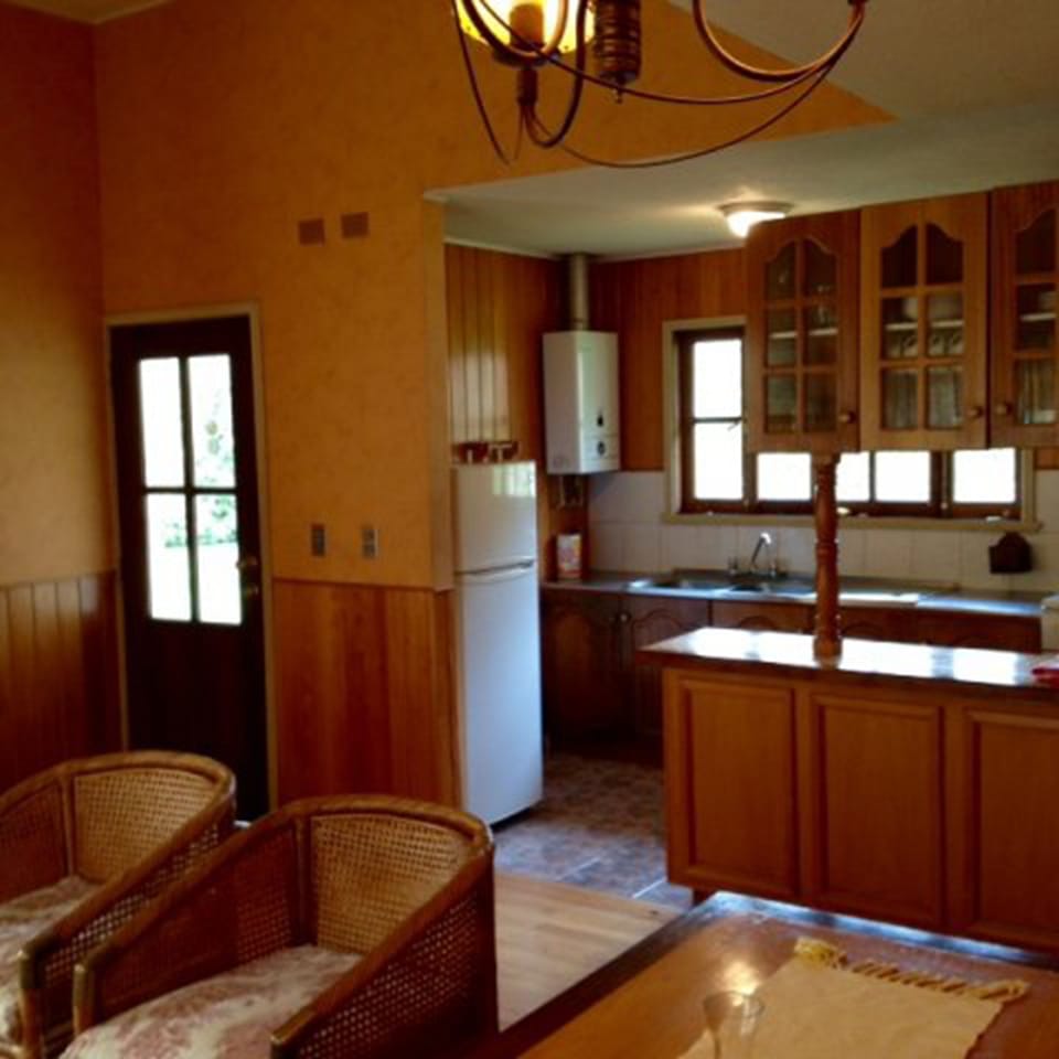 Family Cabin | Private kitchen | Coffee/tea maker, fridge, oven, stovetop
