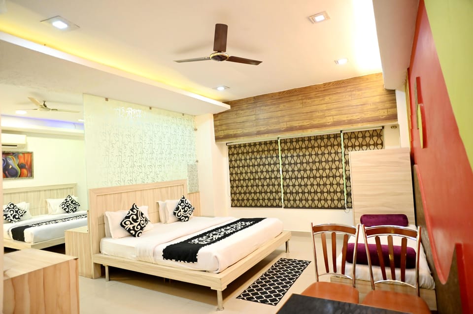 Family Room | Memory foam beds, desk, laptop workspace, iron/ironing board