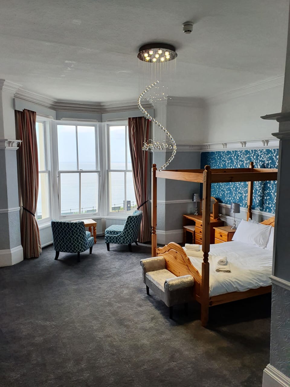 Double Room (4 poster) | Blackout drapes, iron/ironing board, free WiFi, bed sheets