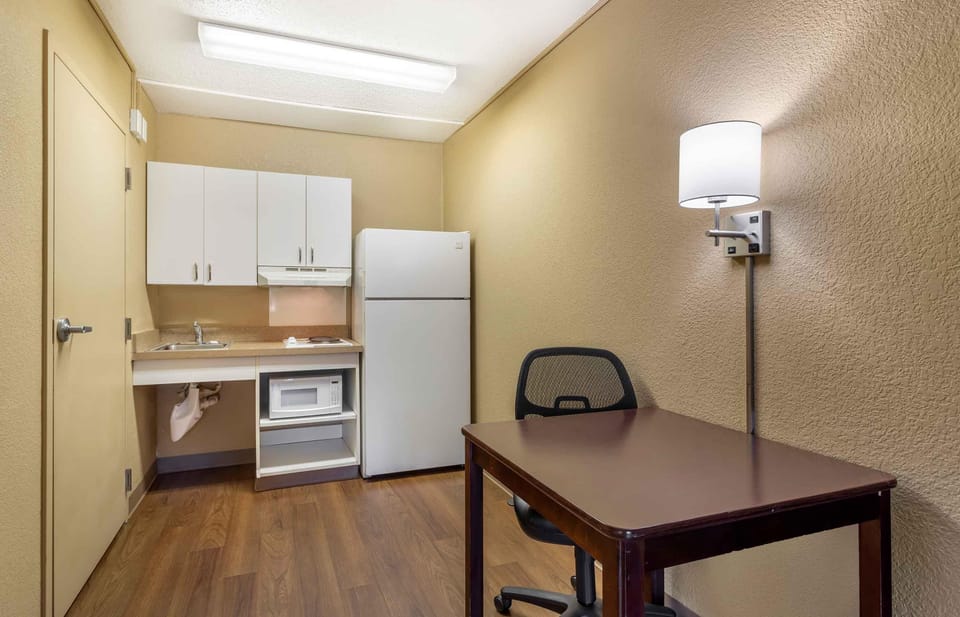Studio, 1 Queen Bed, Accessible, Non Smoking | Private kitchen | Full-size fridge, microwave, stovetop, coffee/tea maker