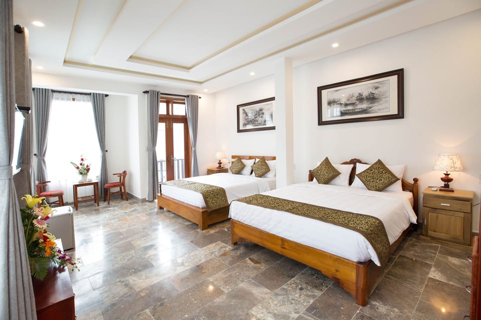 Family Quadruple Room | Premium bedding, minibar, desk, blackout drapes