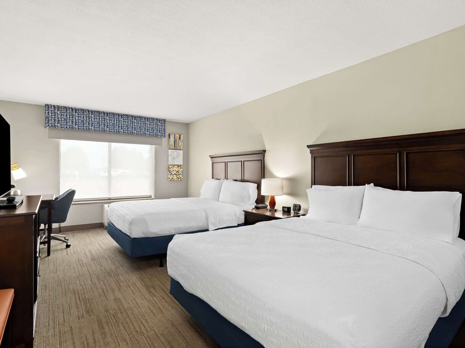 Room, 2 Queen Beds, Non Smoking | In-room safe, desk, iron/ironing board, free WiFi