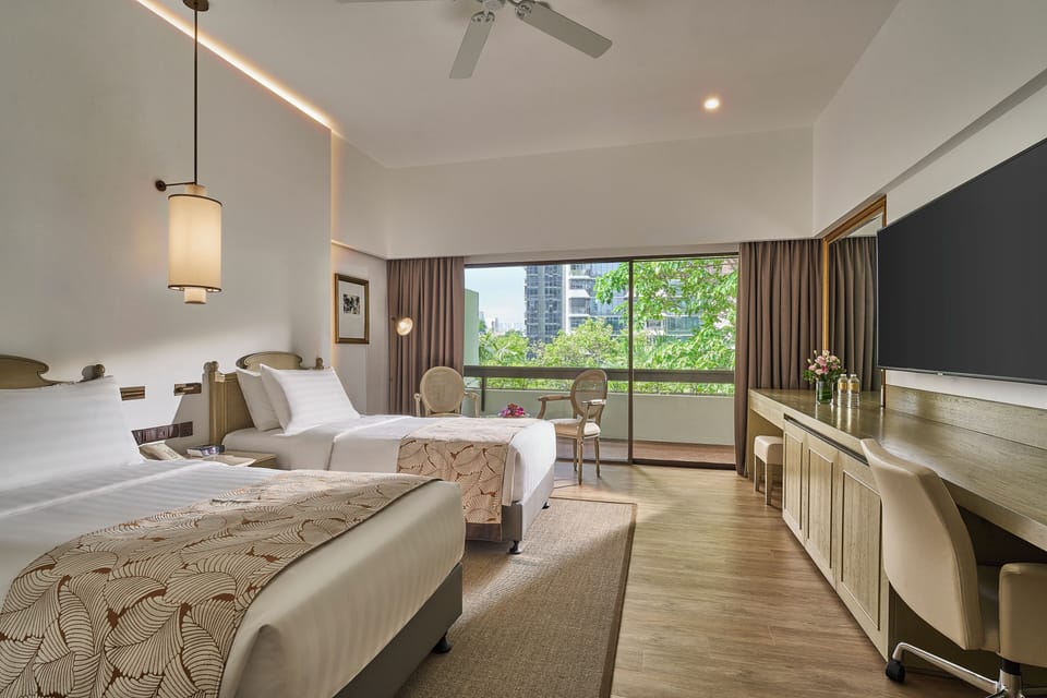 In-room safe, desk, iron/ironing board, WiFi (free)