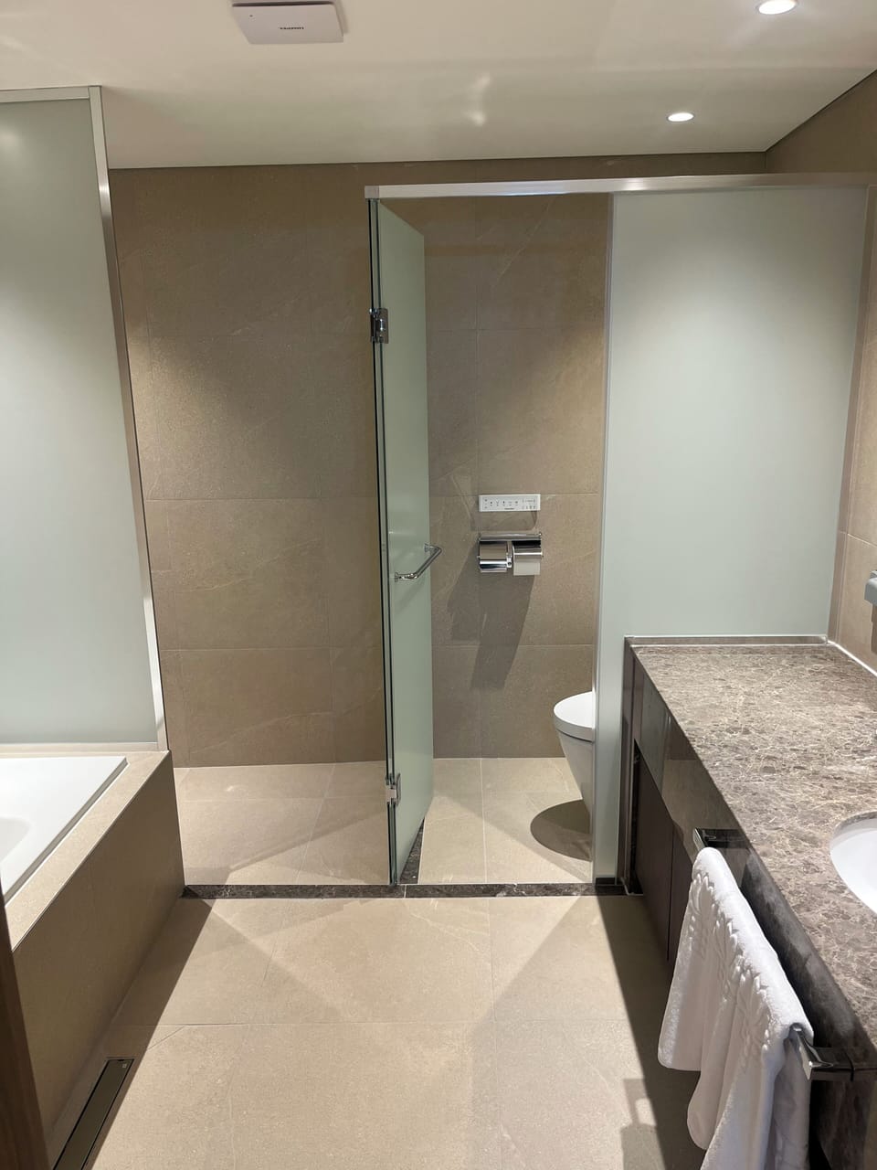 Luxury Suite | Bathroom | Free toiletries, hair dryer, bathrobes, slippers