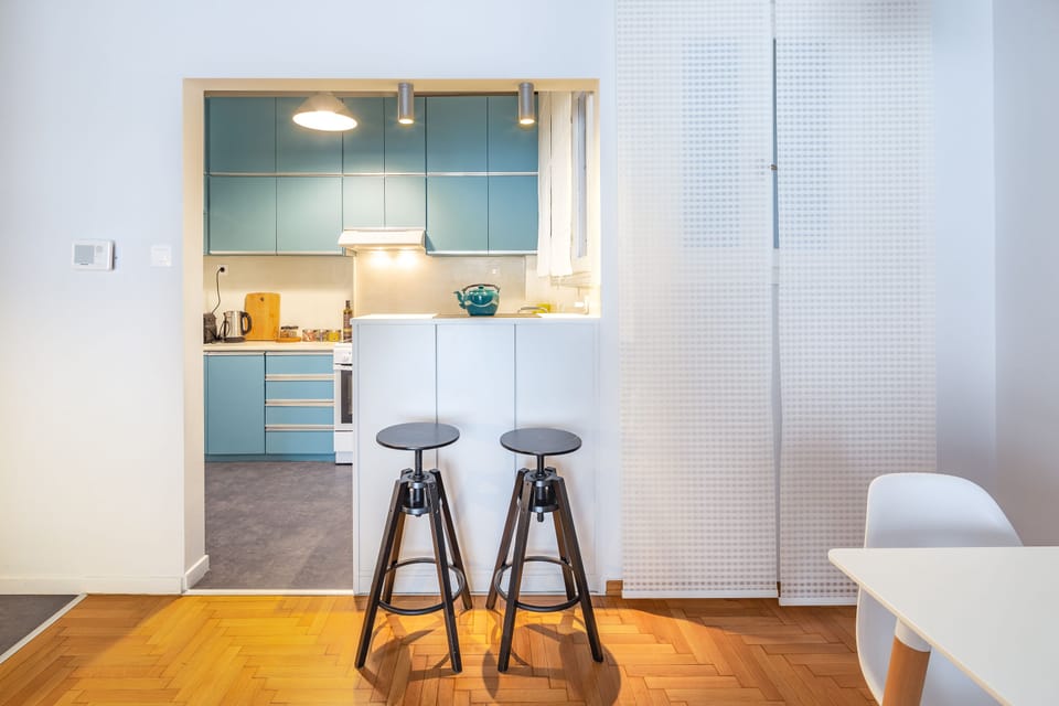 Apartment, 2 Bedrooms | Private kitchen | Full-size fridge, oven, stovetop, espresso maker