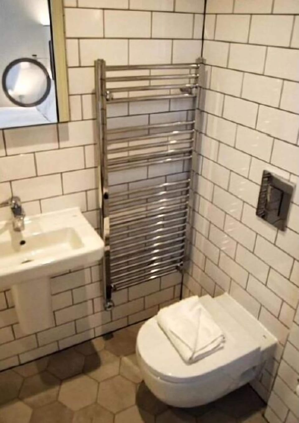 Double Room (No Windows) | Bathroom | Shower, hair dryer, towels