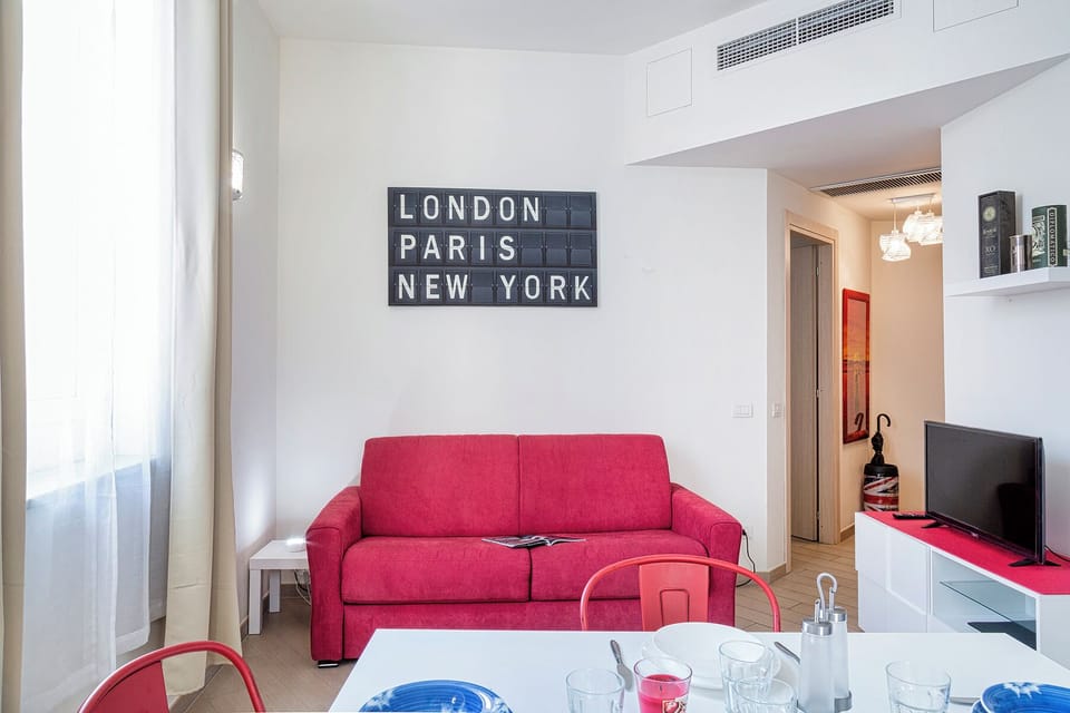 Apartment, 1 Bedroom | Living area | Flat-screen TV