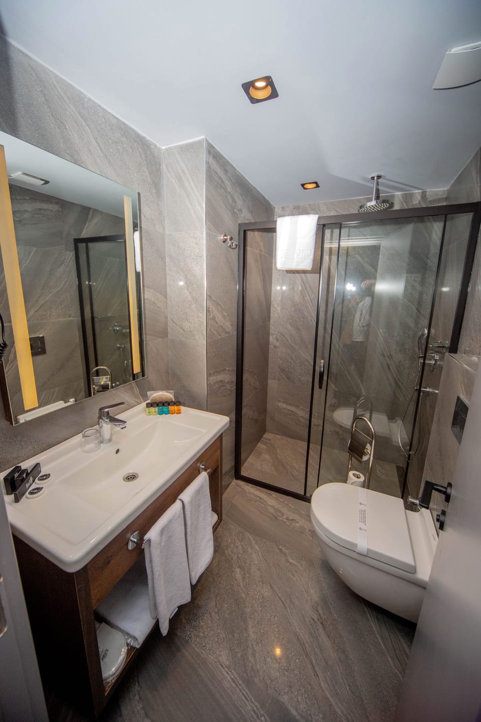 Standard Double Room | Bathroom | Shower, rainfall showerhead, free toiletries, hair dryer