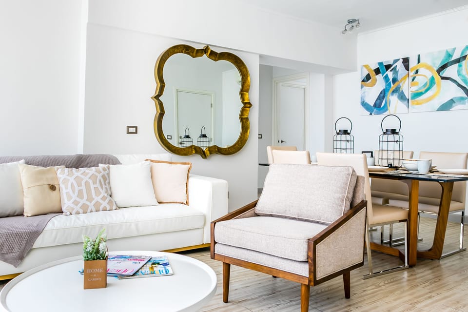 Apartment, 2 Bedrooms | Living room | Flat-screen TV