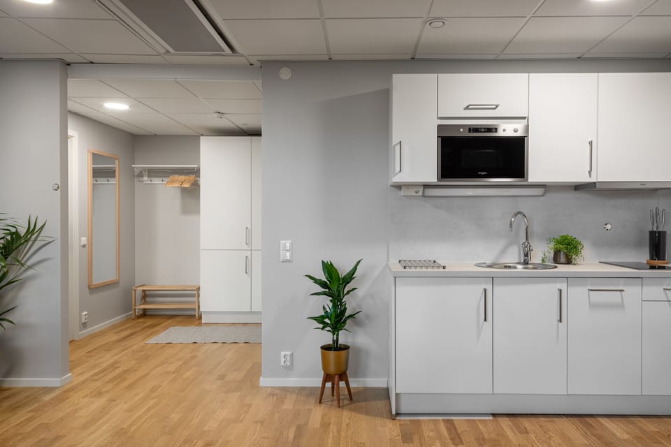 Royal Studio Suite | Private kitchenette | Fridge, microwave, stovetop, dishwasher