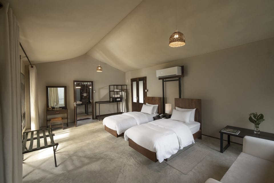Luxury Tent | Egyptian cotton sheets, premium bedding, in-room safe, bed sheets