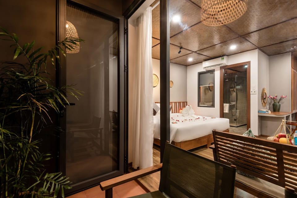Premium bedding, down comforters, memory foam beds, minibar