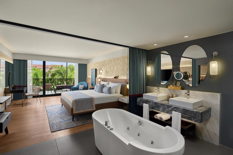 Shower, hydromassage showerhead, eco-friendly toiletries, hair dryer