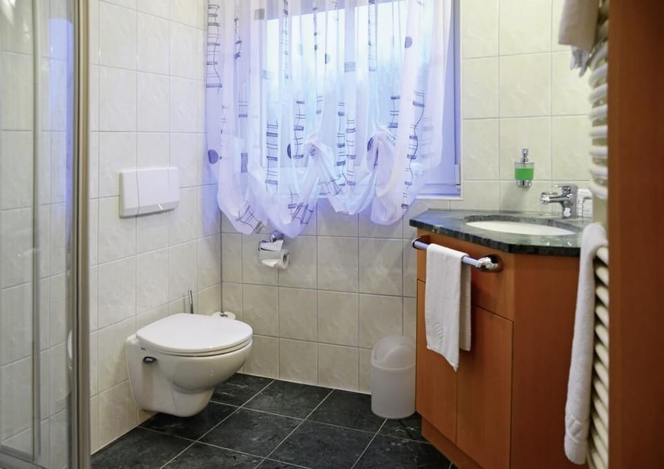 Double Room | Bathroom | Shower, hair dryer, towels