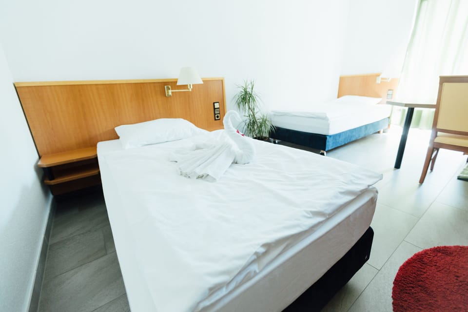 Twin Room | Hypo-allergenic bedding, minibar, in-room safe, desk