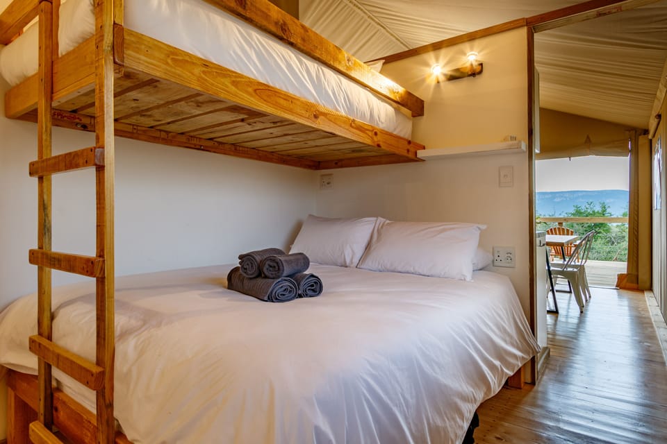 Luxury Tent, 2 Bedrooms | Laptop workspace, cribs/infant beds, free WiFi, bed sheets