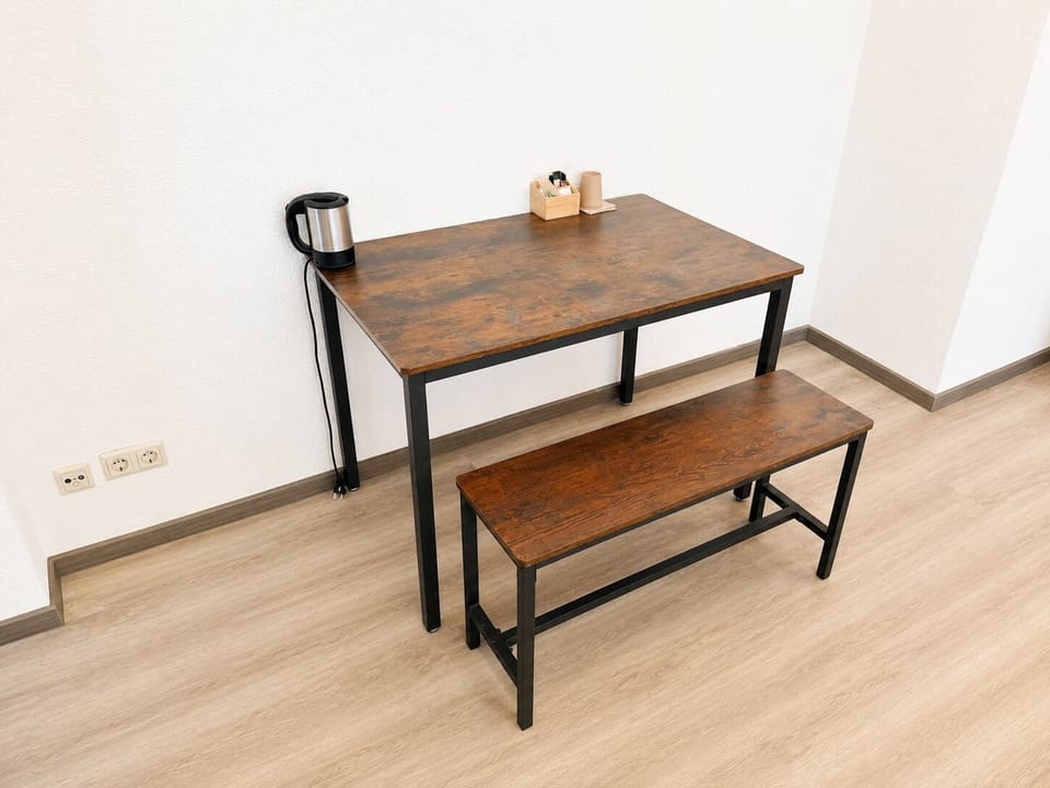 Desk, blackout drapes, iron/ironing board (on request), WiFi (free)