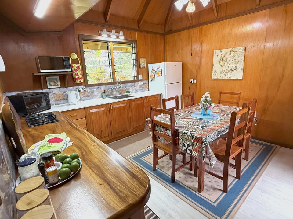 Family Bungalow, 1 Bedroom, Ocean View | Private kitchen | Microwave, stovetop, coffee/tea maker, electric kettle