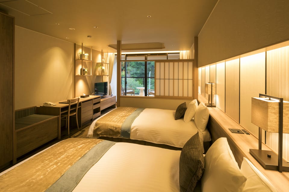 Twin Room, 2 Bedrooms, Non Smoking, Terrace | Down comforters, in-room safe, blackout drapes, free WiFi