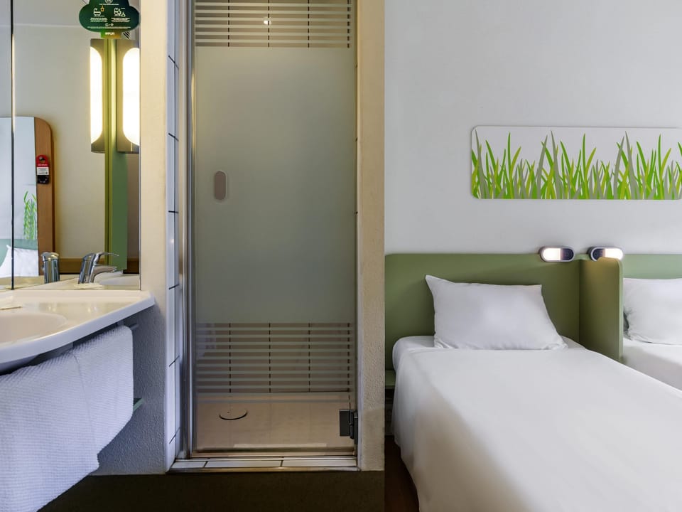 Basic Twin Room, 2 Twin Beds | Desk, blackout drapes, WiFi (free), bed sheets