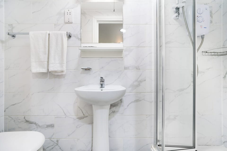 Free toiletries, hair dryer, towels