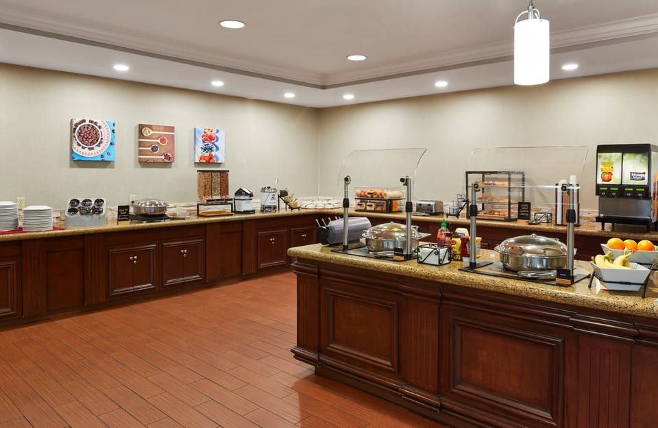 Free daily buffet breakfast