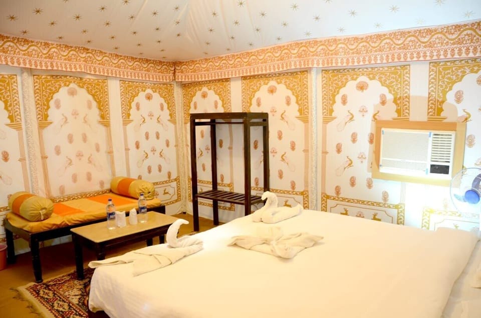 Luxury Tent | Premium bedding, individually furnished, laptop workspace, bed sheets