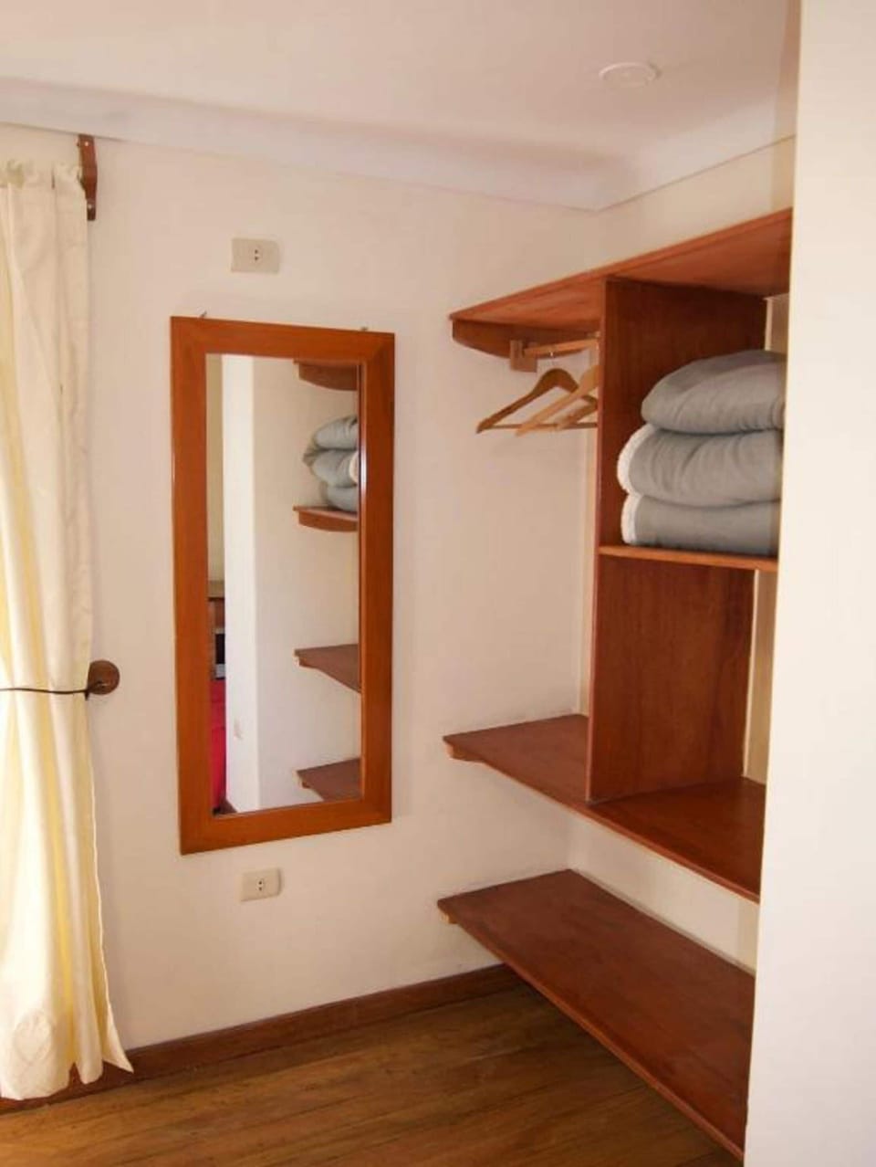 Desk, blackout drapes, WiFi (free), bed sheets