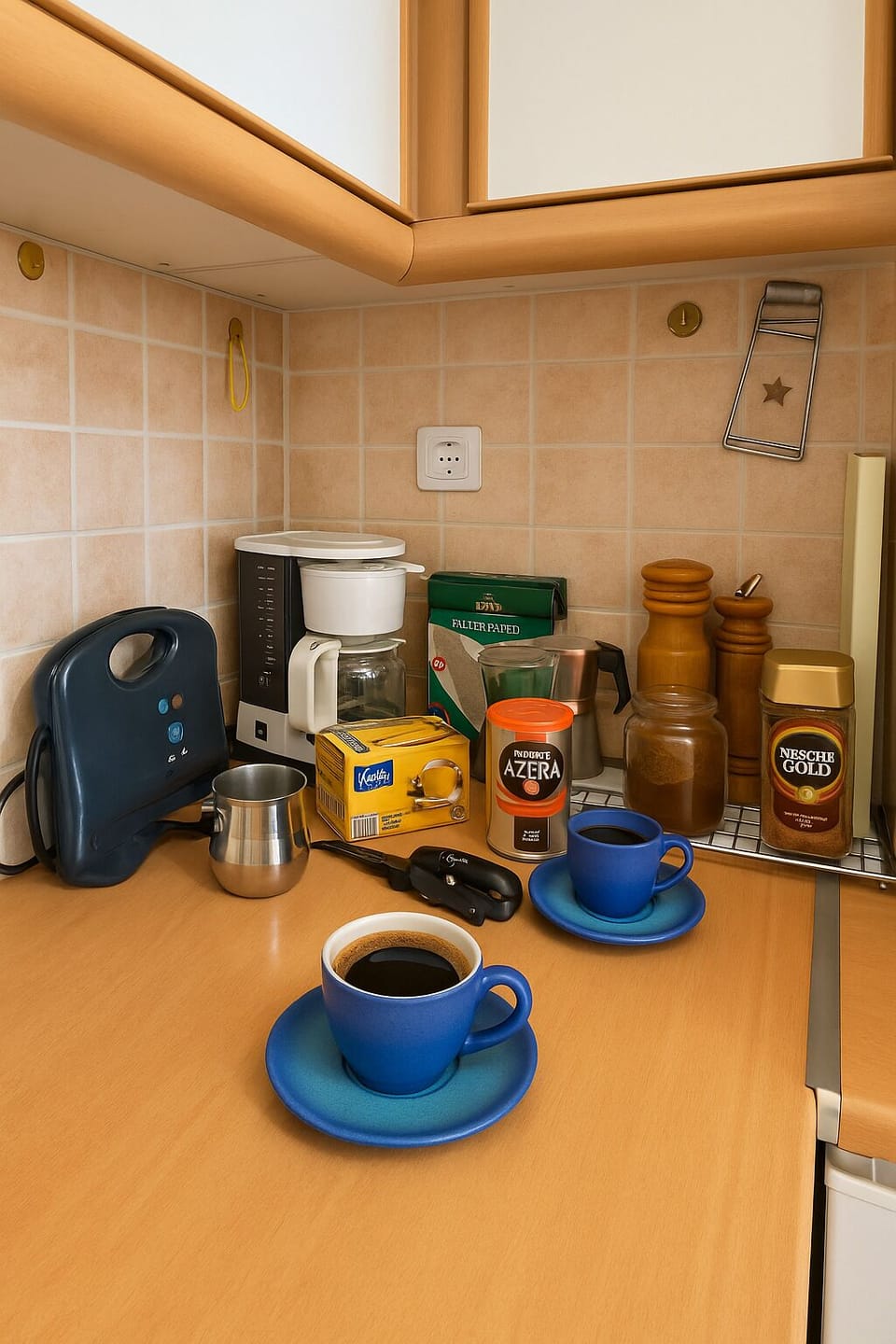 Full-size fridge, microwave, oven, stovetop