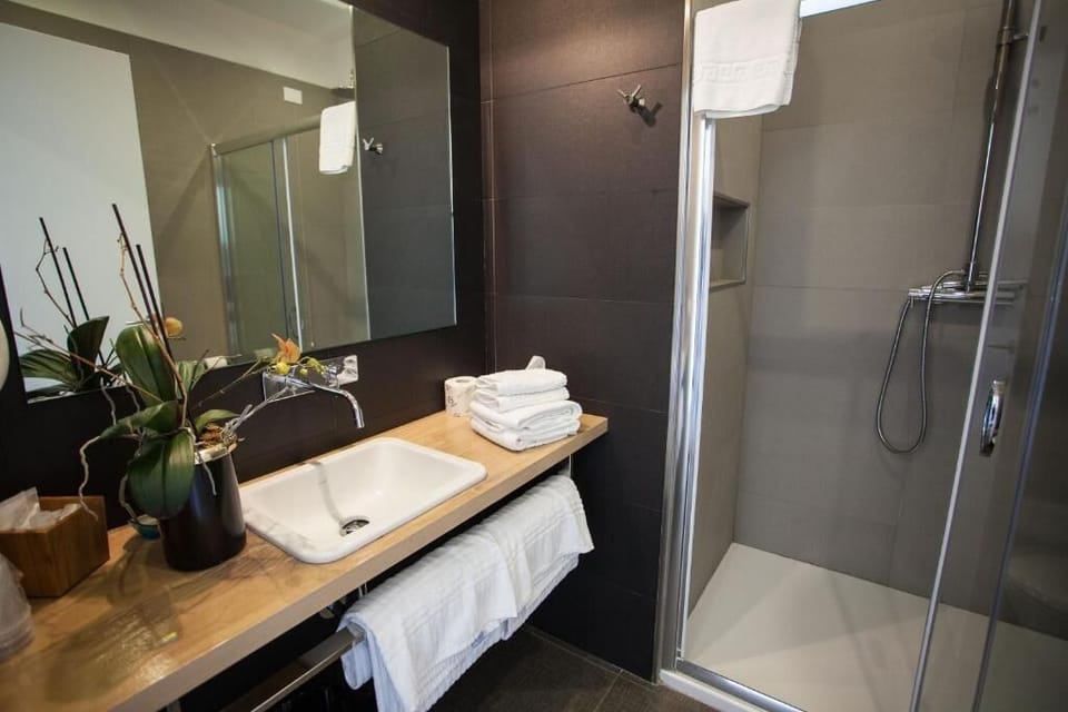 Double Room | Bathroom | Shower, bidet, towels