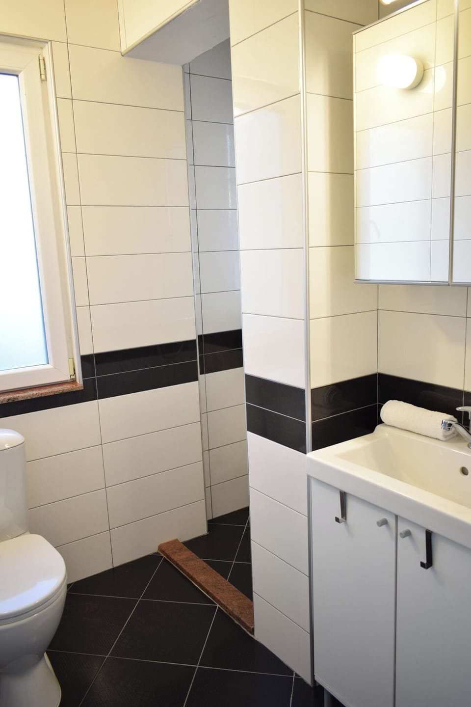 Double Room With The Lake View | Bathroom | Shower, hair dryer, towels, soap