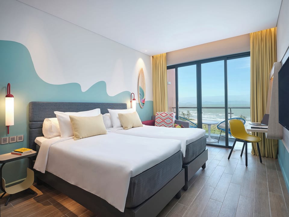 Premium Room, 2 Twin Beds, Balcony, Sea View | Beach/ocean view