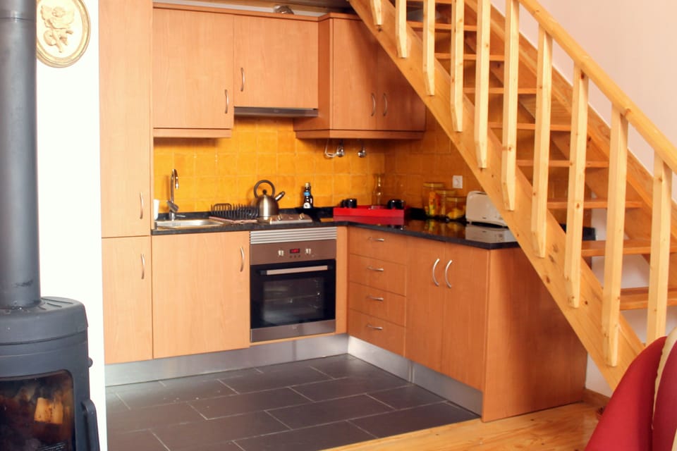 Apartment, 1 Bedroom | Private kitchen | Full-size fridge, microwave, oven, stovetop