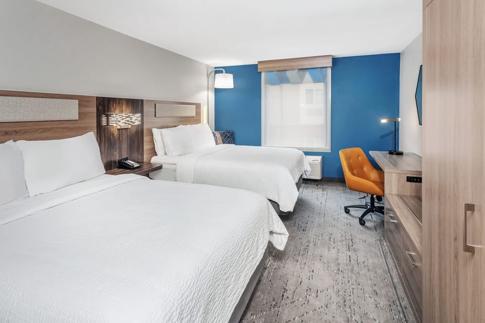 Standard Room, 2 Queen Beds | Premium bedding, desk, laptop workspace, blackout drapes