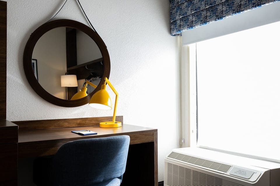 Room, 2 Queen Beds, Refrigerator & Microwave | Desk, blackout drapes, iron/ironing board, WiFi