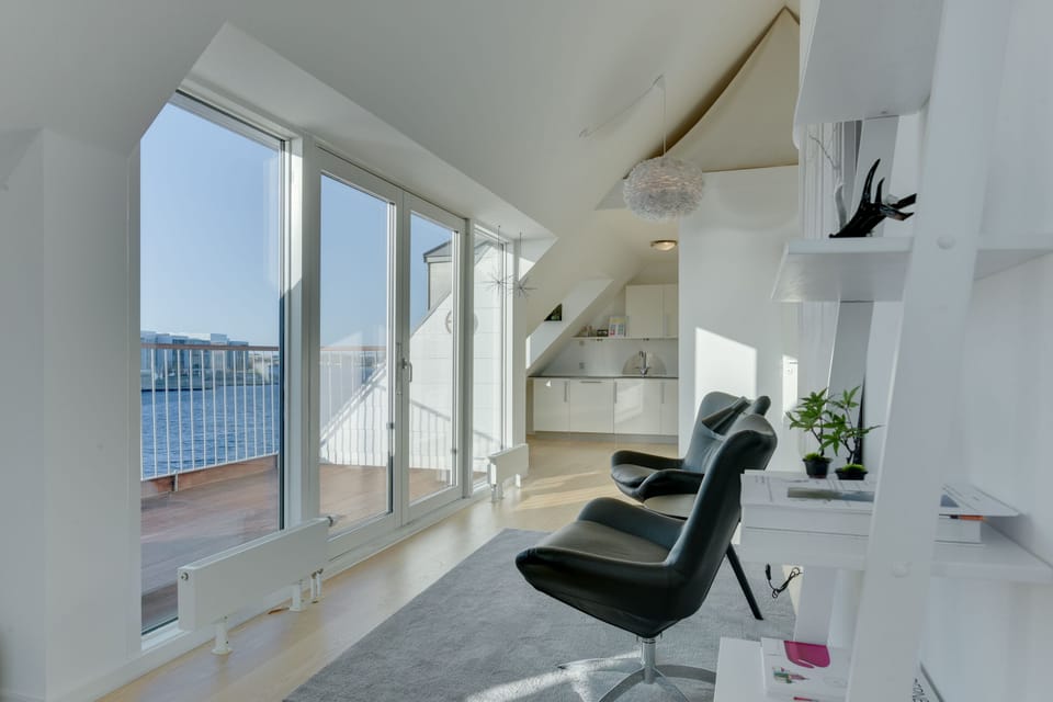 Exclusive Apartment | Living area | 50-inch flat-screen TV with digital channels, TV, Netflix
