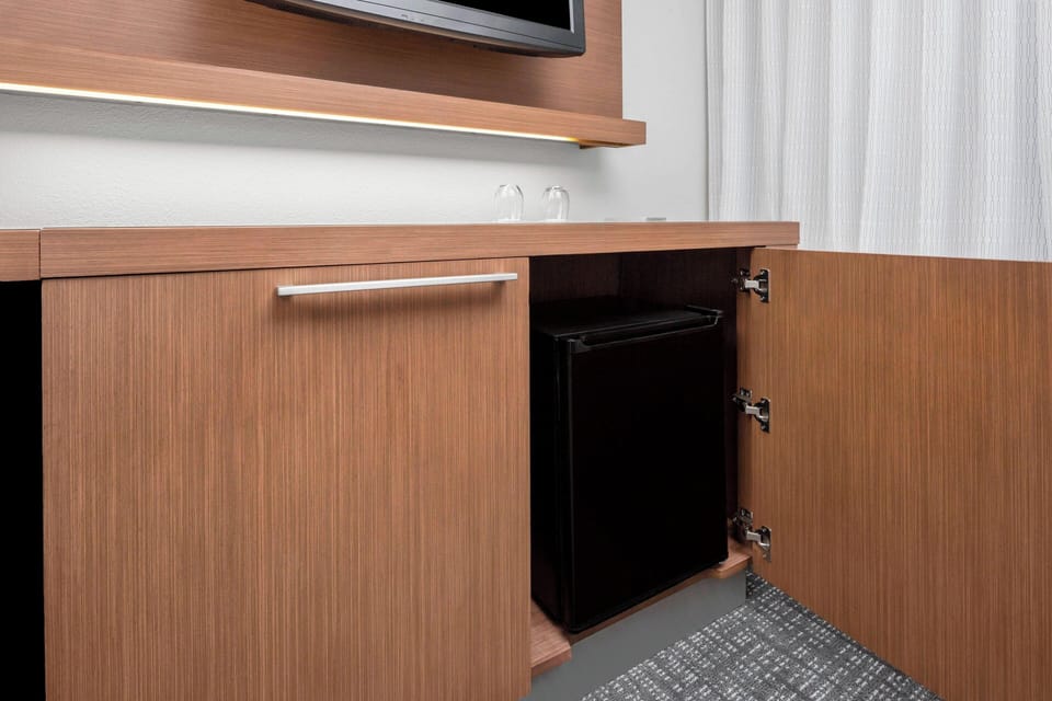 Premium bedding, desk, blackout drapes, iron/ironing board