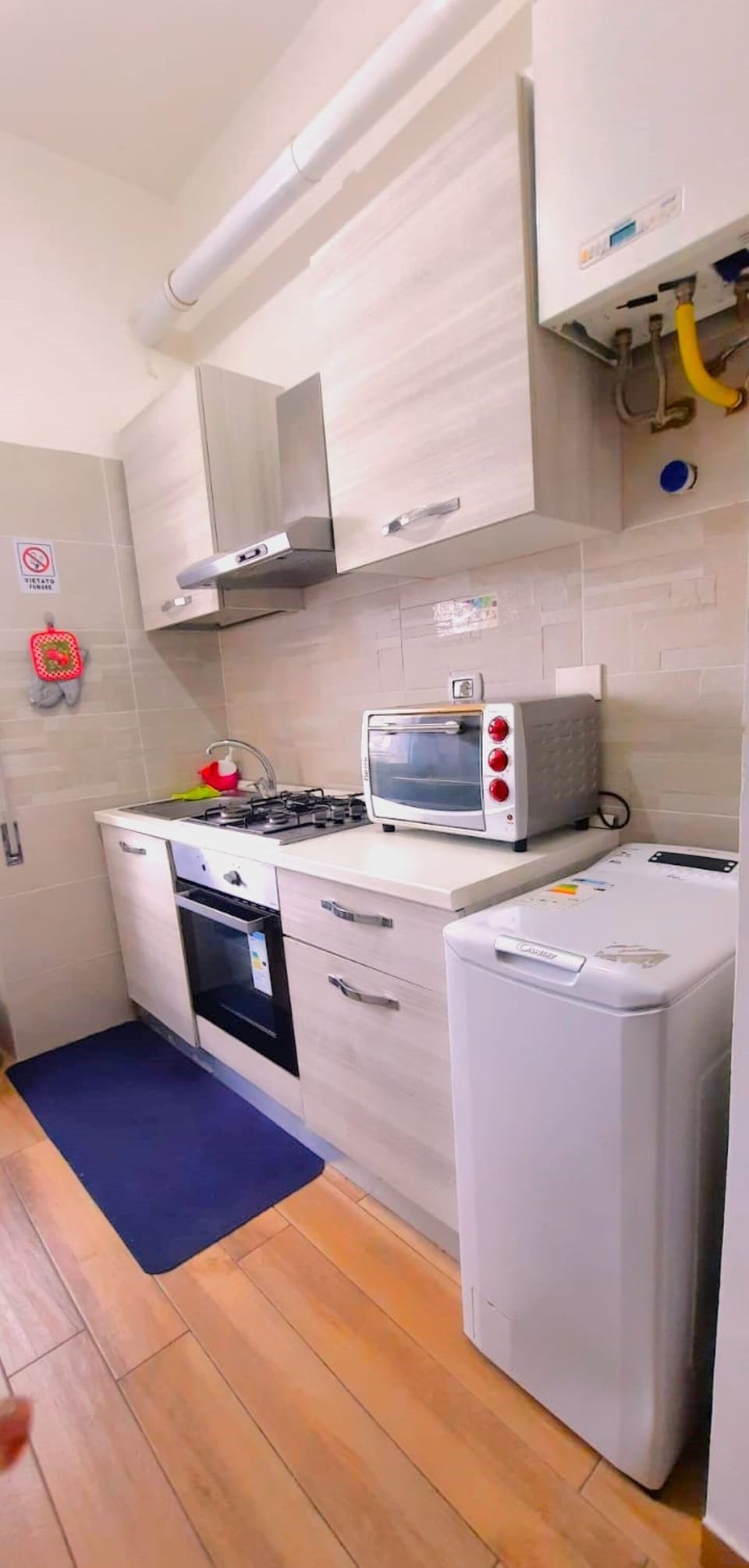 Fridge, stovetop, cookware/dishes/utensils