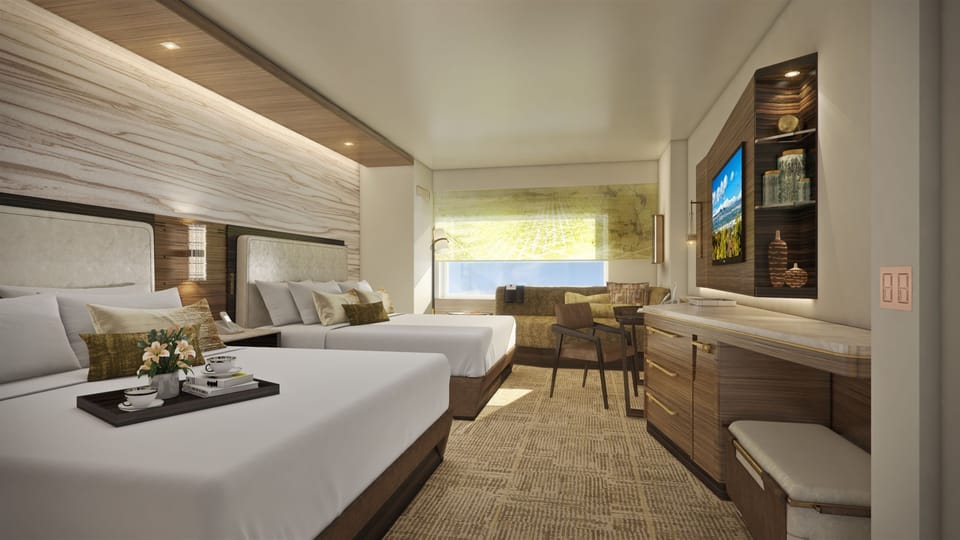 Premium bedding, down comforters, pillowtop beds, in-room safe