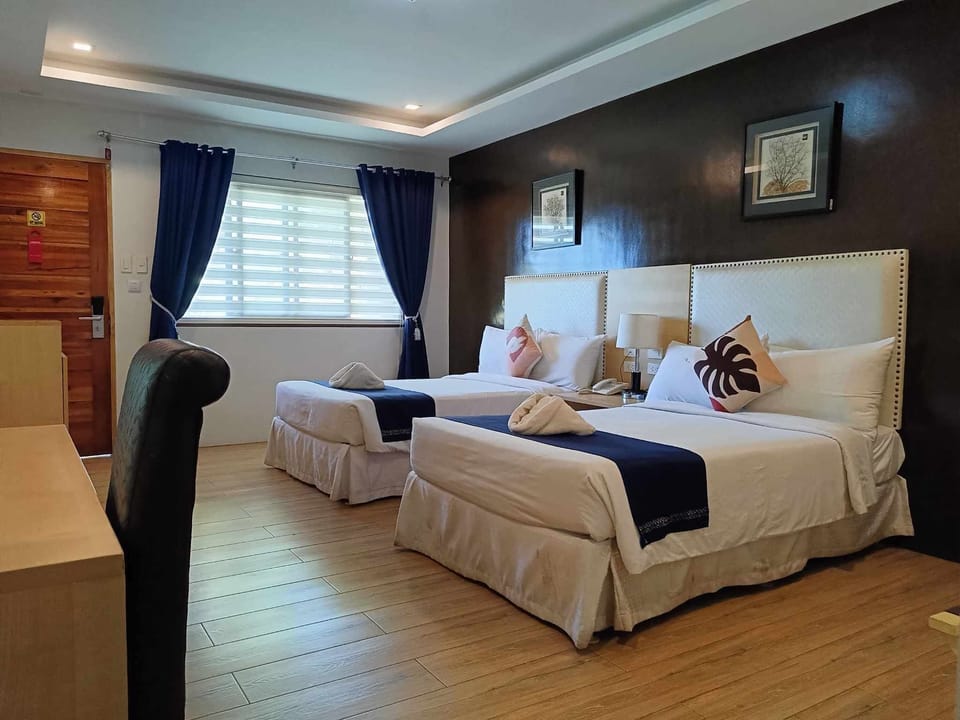 Deluxe Double or Twin Room, 2 Double Beds | Blackout drapes, soundproofing, iron/ironing board (on request)