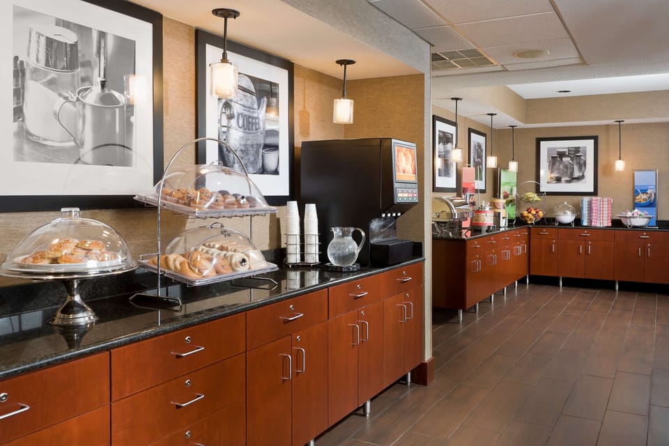 Free daily self-serve breakfast