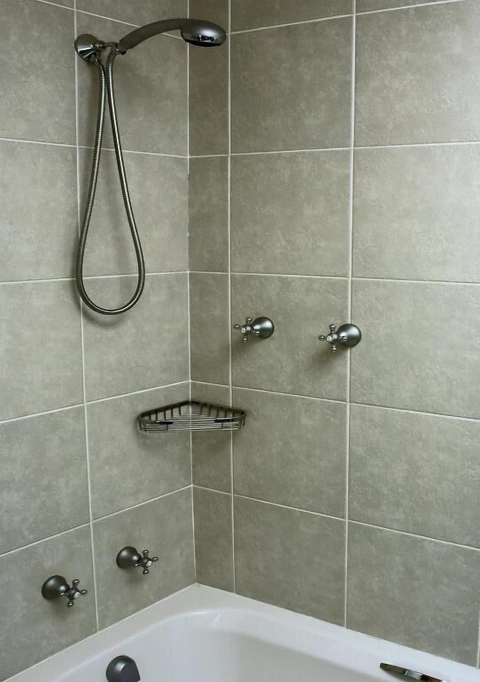 Shower, free toiletries, towels, soap
