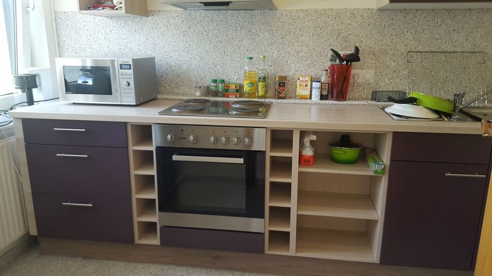 Shared fridge, microwave