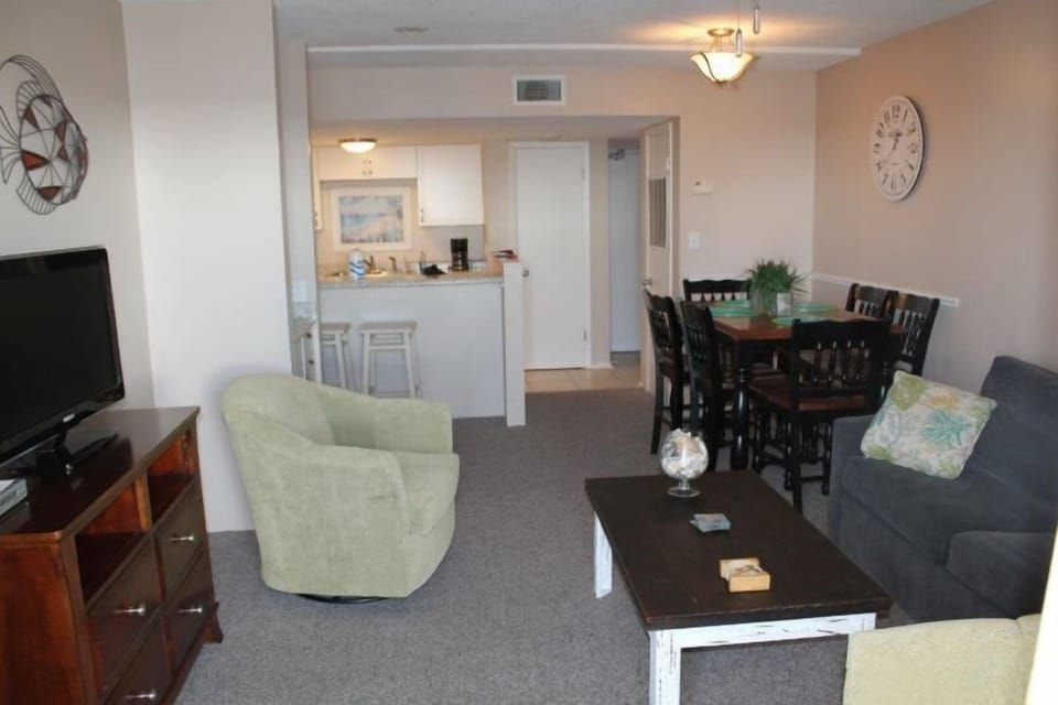 Condo, 3 Bedrooms, Balcony, Partial Ocean View (331) | Living room | Flat-screen TV, DVD player