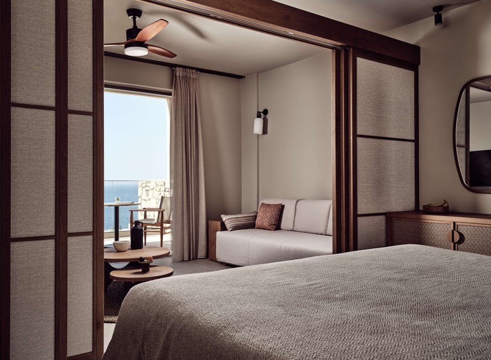 Family Suite, Sea View | Living area | LCD TV