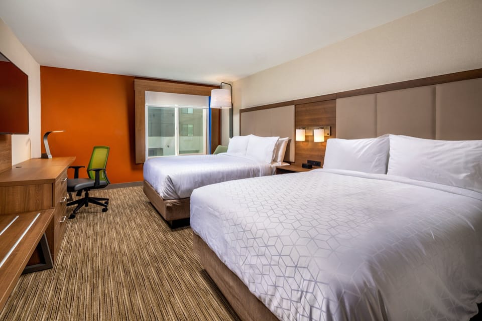Standard Room, 2 Queen Beds | Premium bedding, in-room safe, desk, laptop workspace