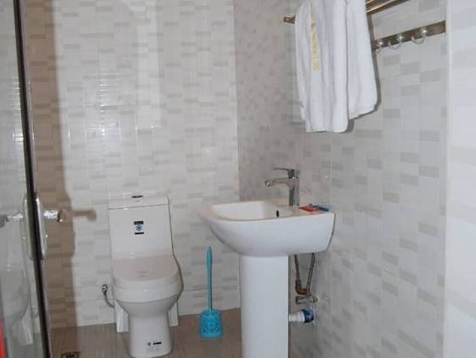 Standard Room | Bathroom | Hair dryer, towels, soap, toilet paper
